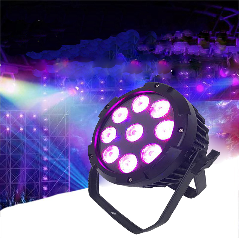 أضواء الديسكو القوية DMX 512 الصوت المنشط LED الاسمية يمكن أضواء المسرح 9 * 18W 