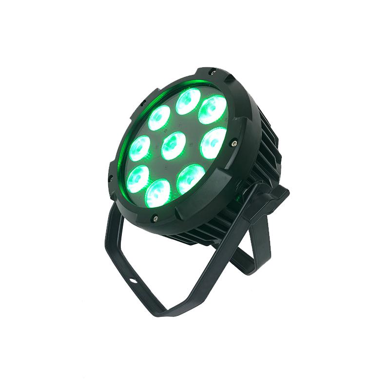 أضواء الديسكو القوية DMX 512 الصوت المنشط LED الاسمية يمكن أضواء المسرح 9 * 18W 