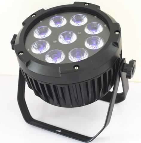 أضواء الديسكو القوية DMX 512 الصوت المنشط LED الاسمية يمكن أضواء المسرح 9 * 18W 